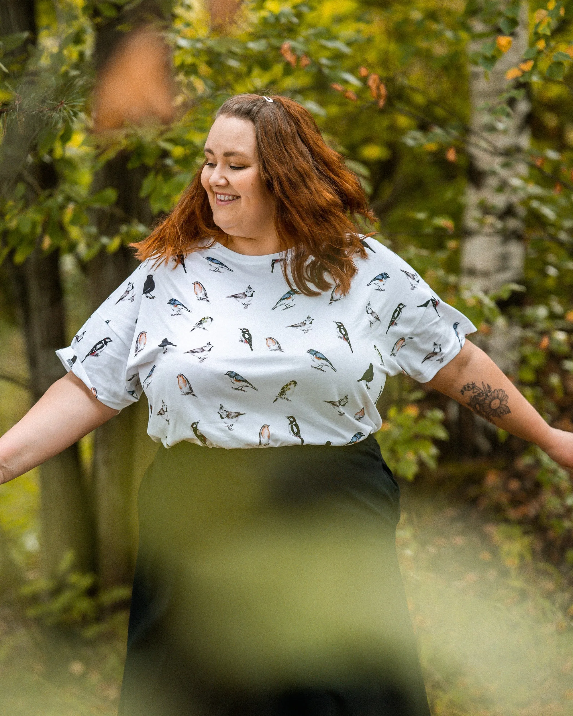 Toive T-Shirt White Birds sold by Ivalo.com product image thumbnail 5