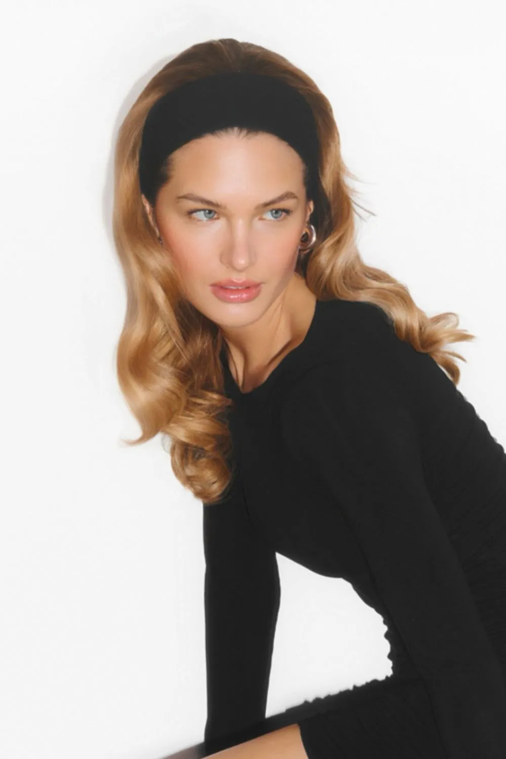 Wide Viscose Hairband Black sold by Ivalo.com