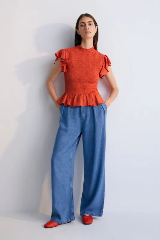 Women's Katerina Blouse Chili Red sold by Ivalo.com