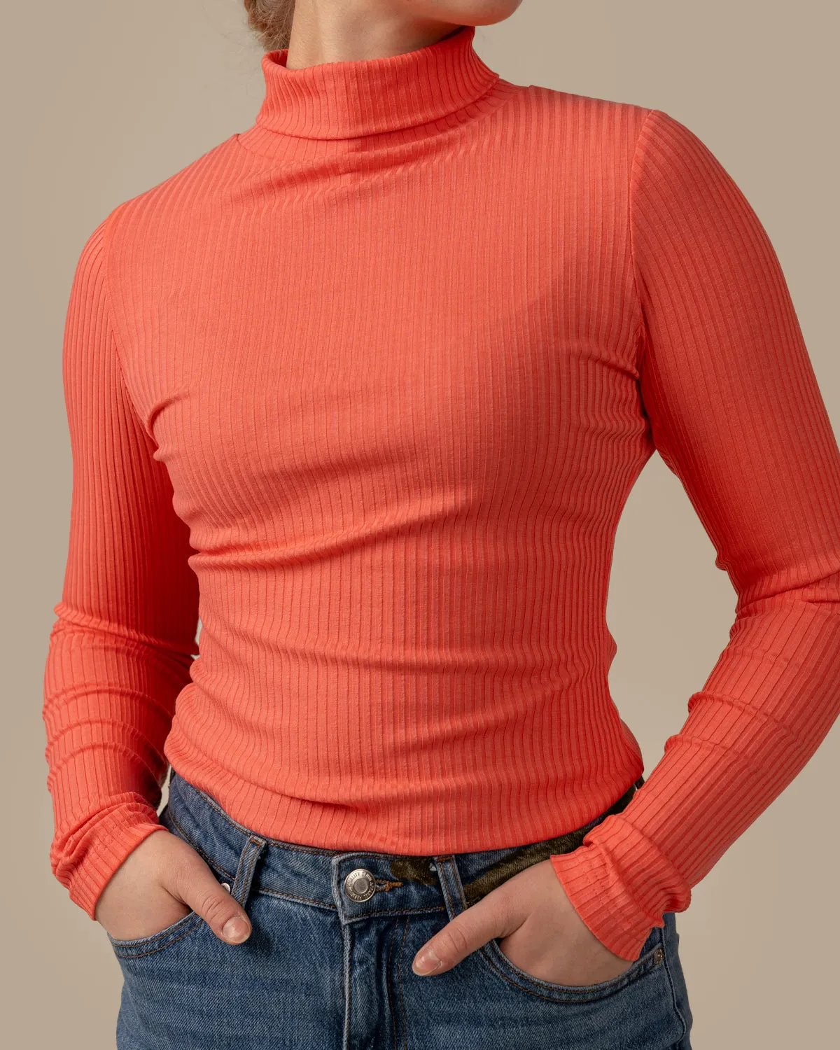 Ribbed Polo Shirt Raspberry sold by Ivalo.com product image thumbnail 2