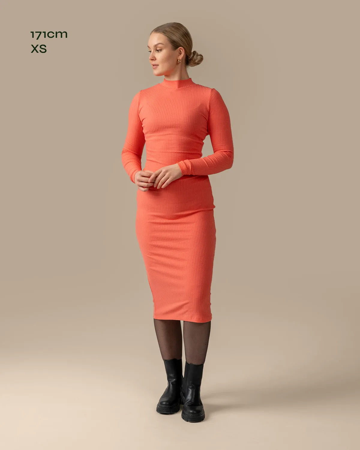 Ribbed Dress Raspberry sold by Ivalo.com product image thumbnail 2