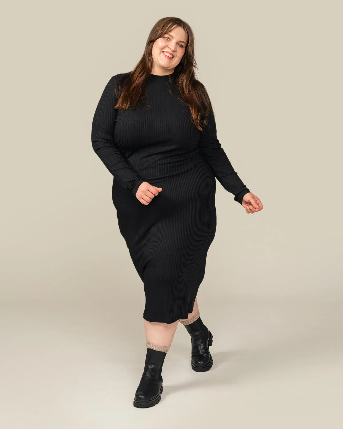 Ribbed Dress Black sold by Ivalo.com product image thumbnail 2