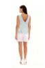 Solid Linen Skort White sold by Ivalo.com