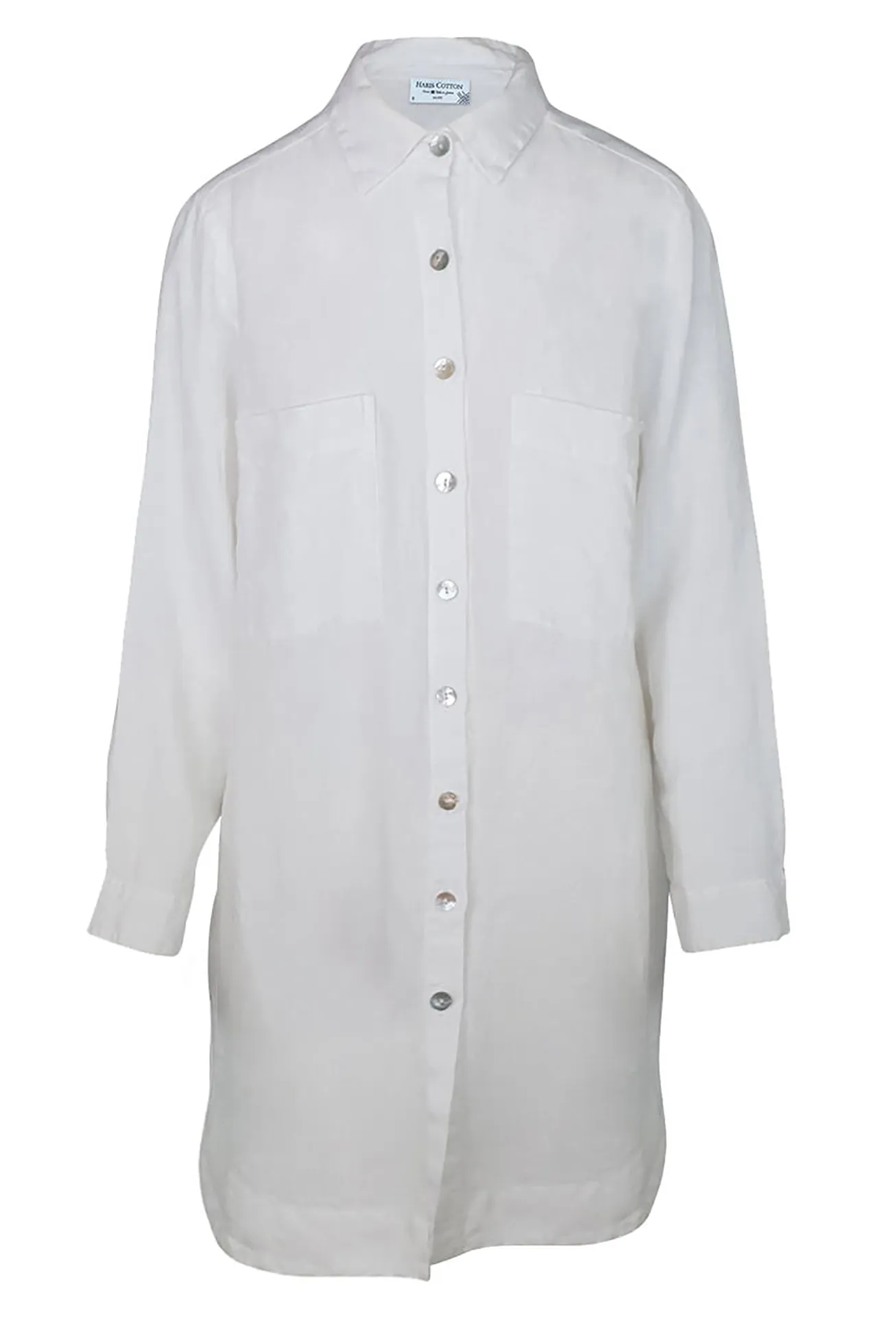 Long Sleeved Oversized Linen Shirt Dress sold by Ivalo.com product image thumbnail 2