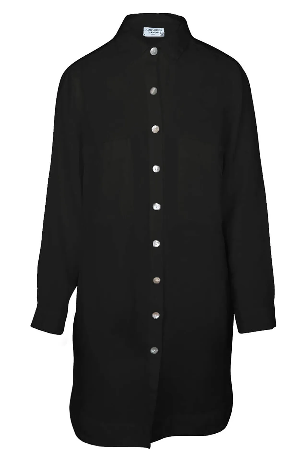 Long Sleeved Oversized Linen Shirt Dress sold by Ivalo.com product image thumbnail 4