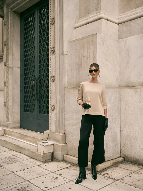 Satin Pants with Elastic Band sold by Ivalo.com