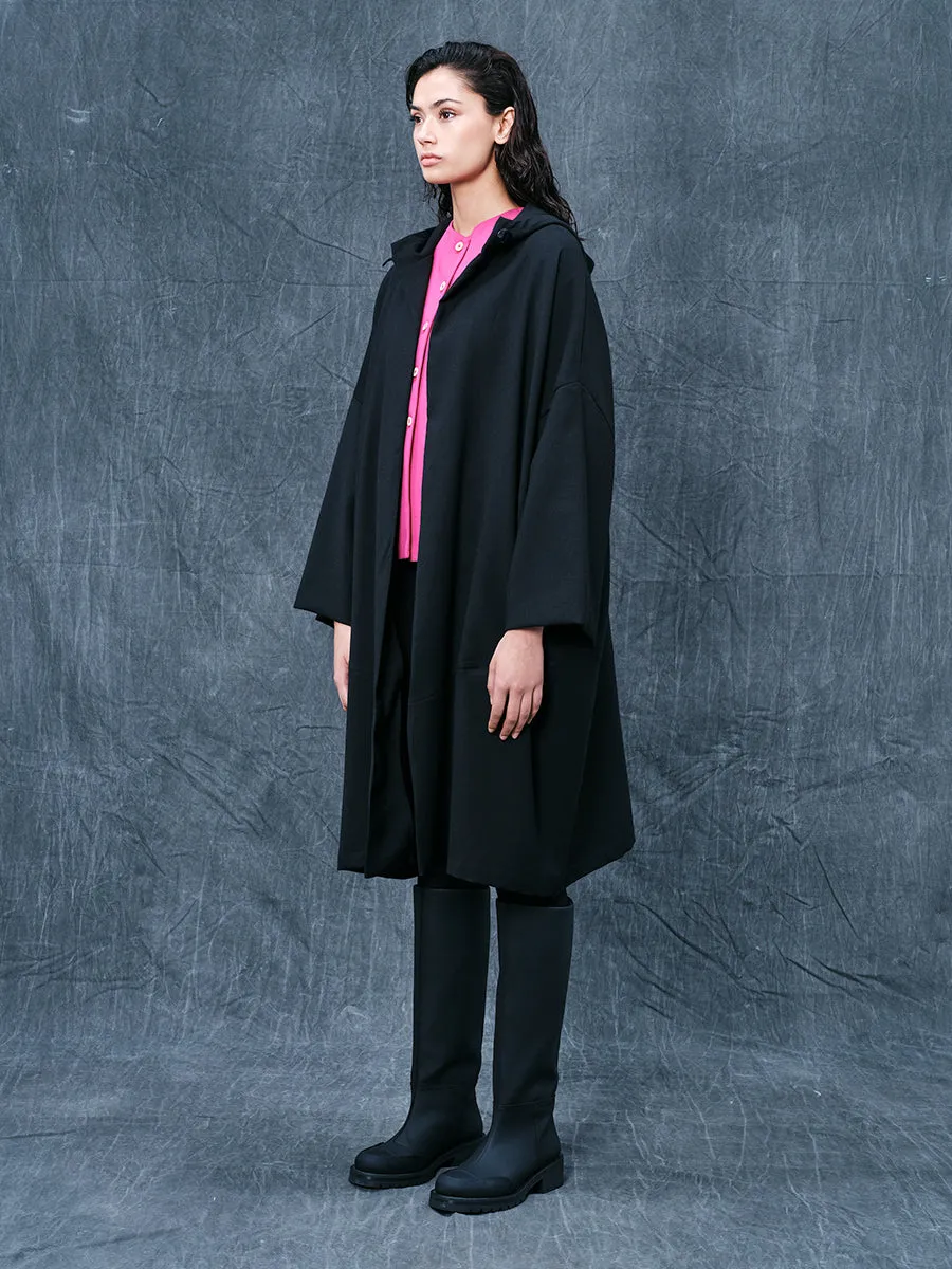 Viscose Blend Jacket With Hood Black sold by Ivalo.com product image thumbnail 4