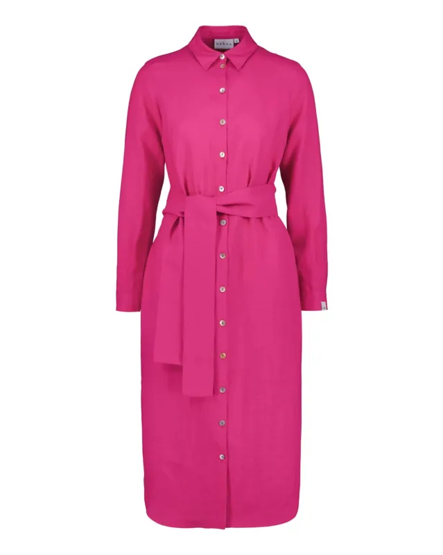 Chloe Linen Dress Candy Pink sold by Ivalo.com