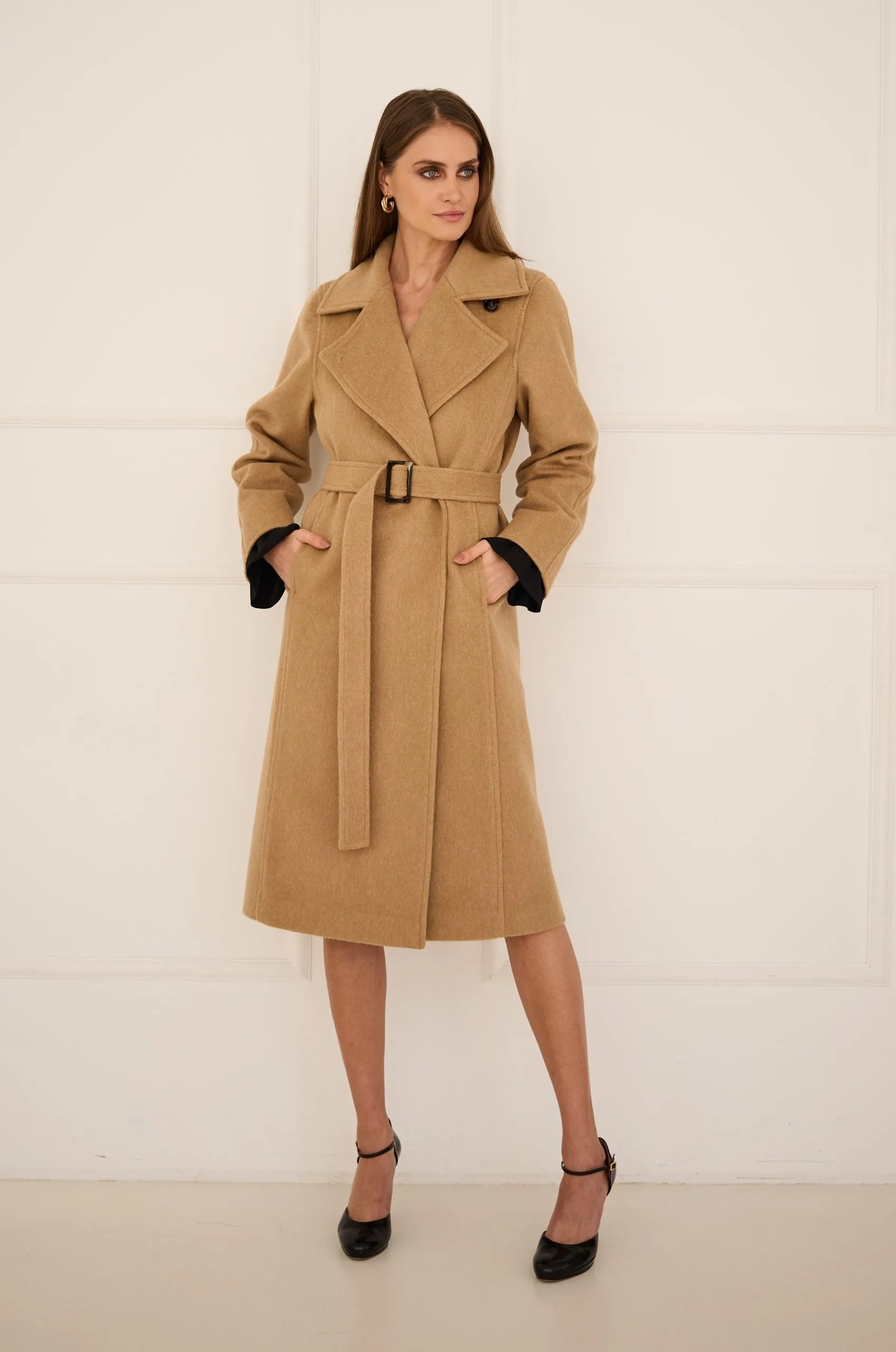 Classic Cashmere Coat Camel sold by Ivalo.com