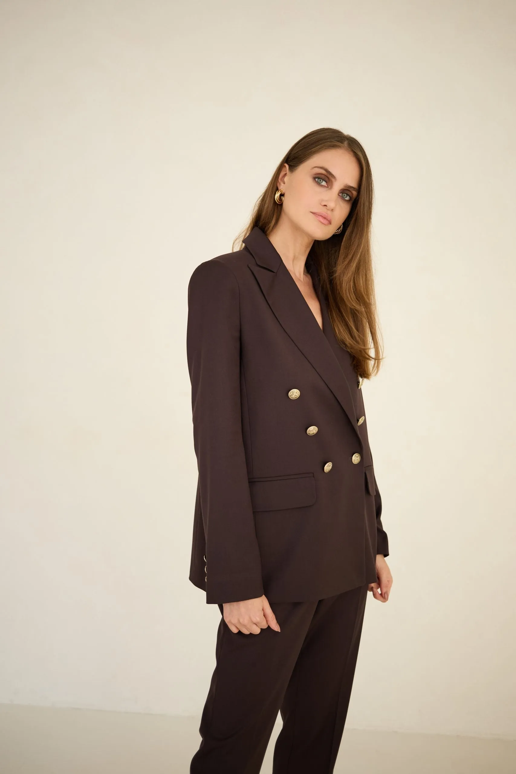 Double-breasted Jacket Chocolate sold by Ivalo.com product image thumbnail 5