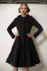 Fit and Flare Raincoat with Full Circle Hem Midnight Black sold by Ivalo.com