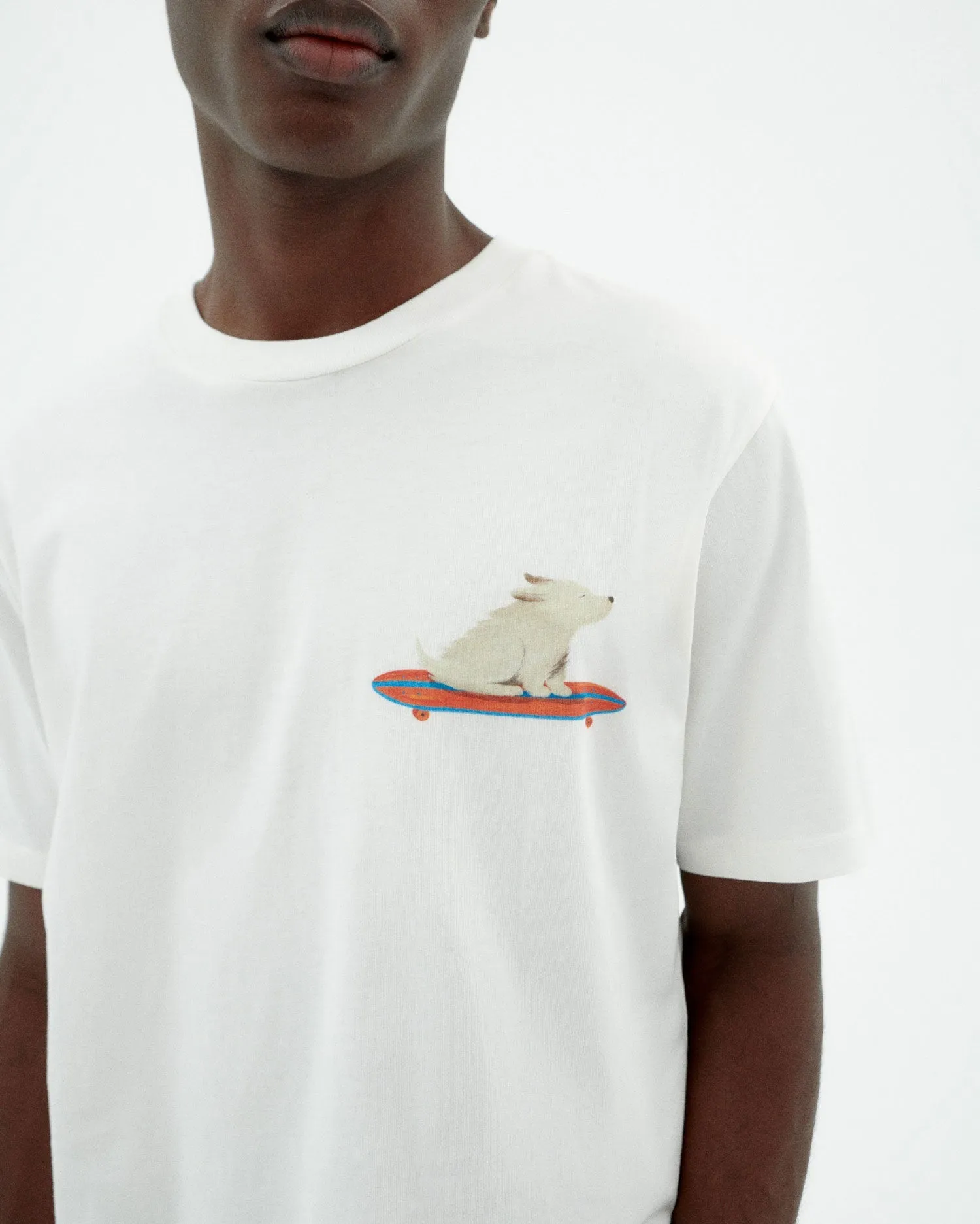 Zach T-Shirt Skater Dog White sold by Ivalo.com product image thumbnail 4