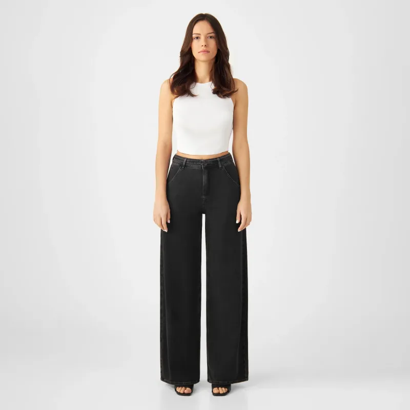 Blink Wide Jeans Black Denim sold by Ivalo.com