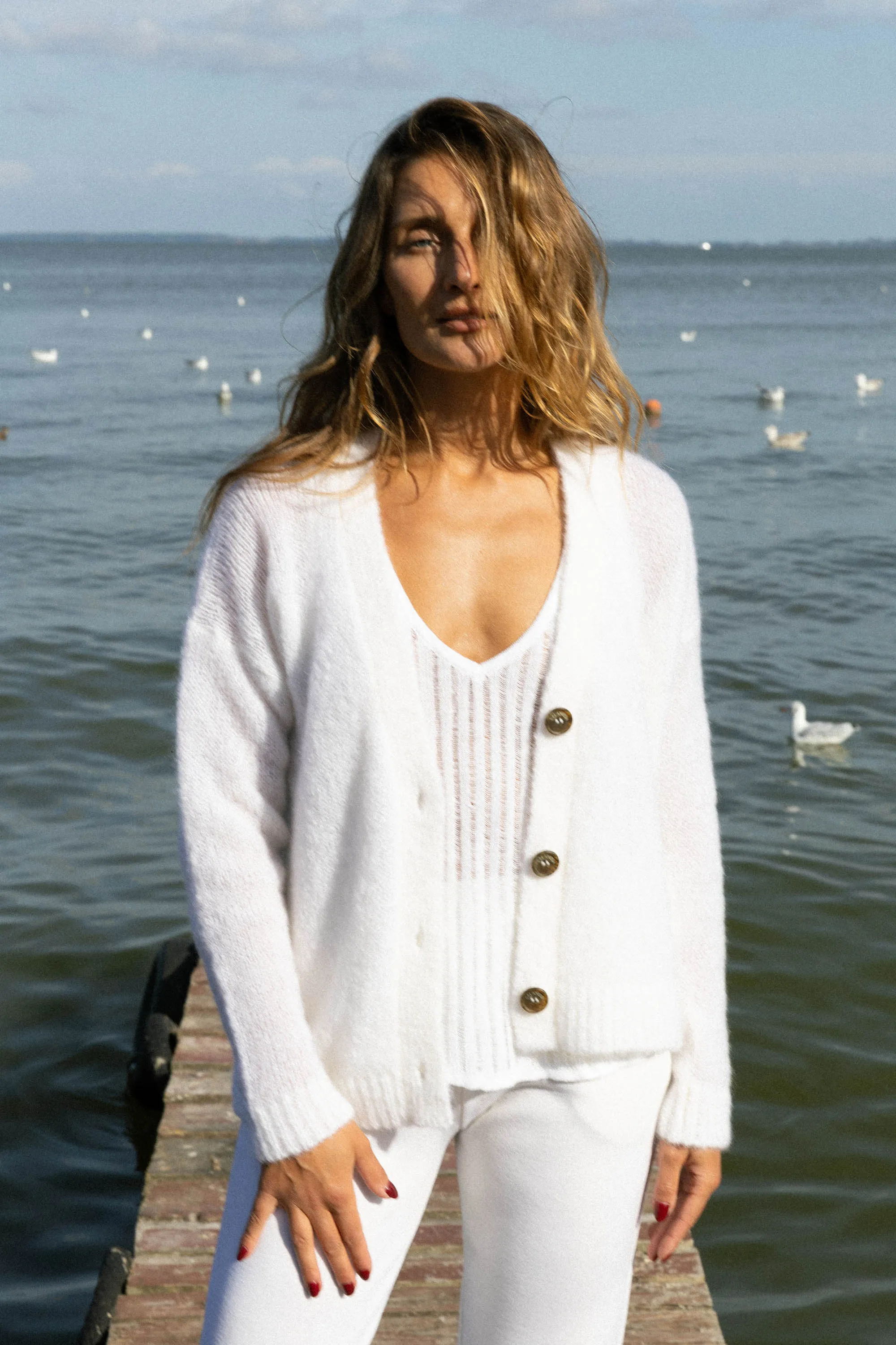 Caldo Linen Tank Top White sold by Ivalo.com product image thumbnail 3