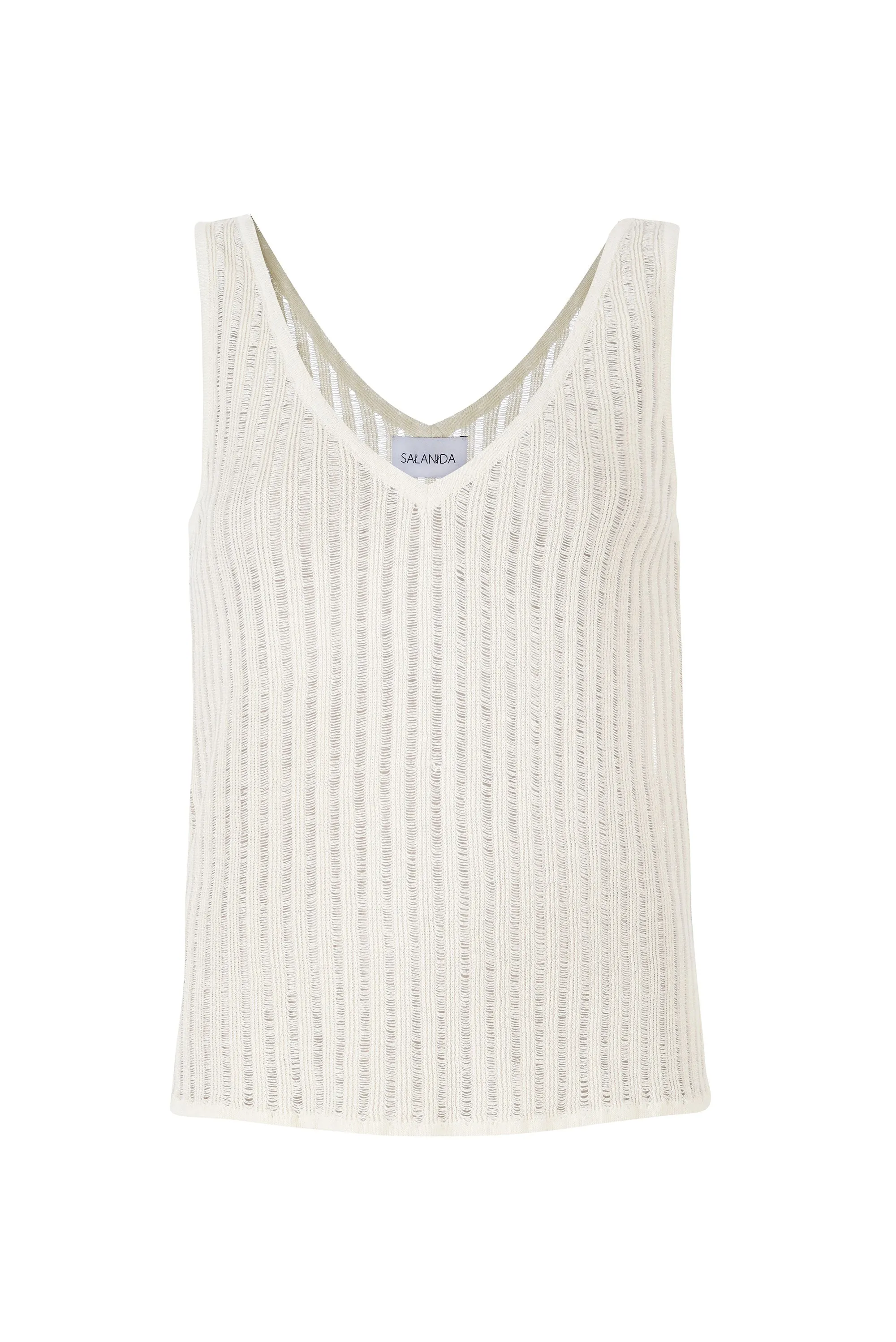 Caldo Linen Tank Top White sold by Ivalo.com