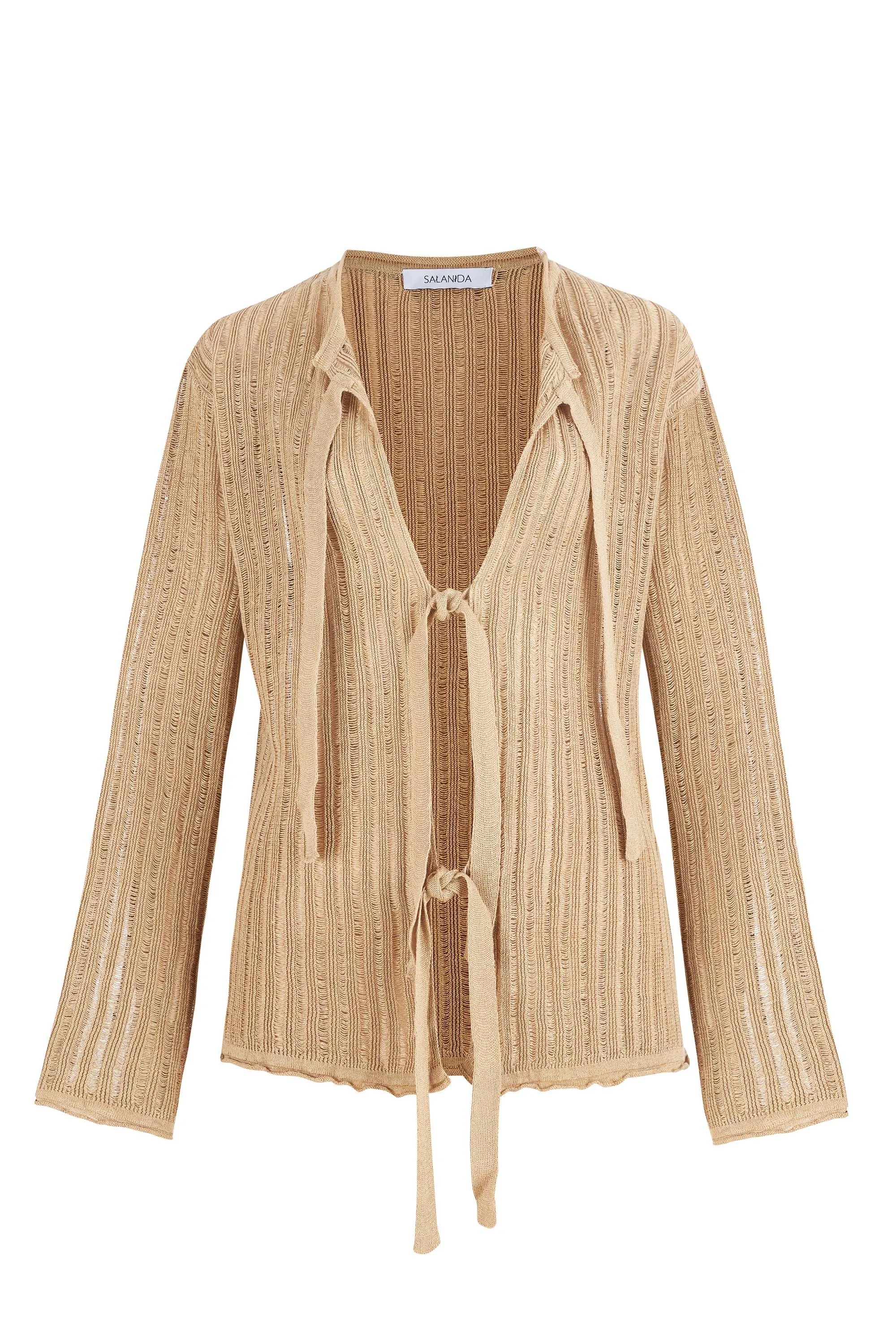 Sole Linen Cardigan Sand sold by Ivalo.com