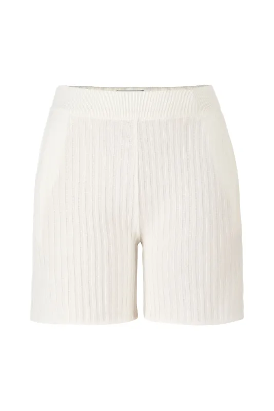 Terra Ribbed Shorts White sold by Ivalo.com