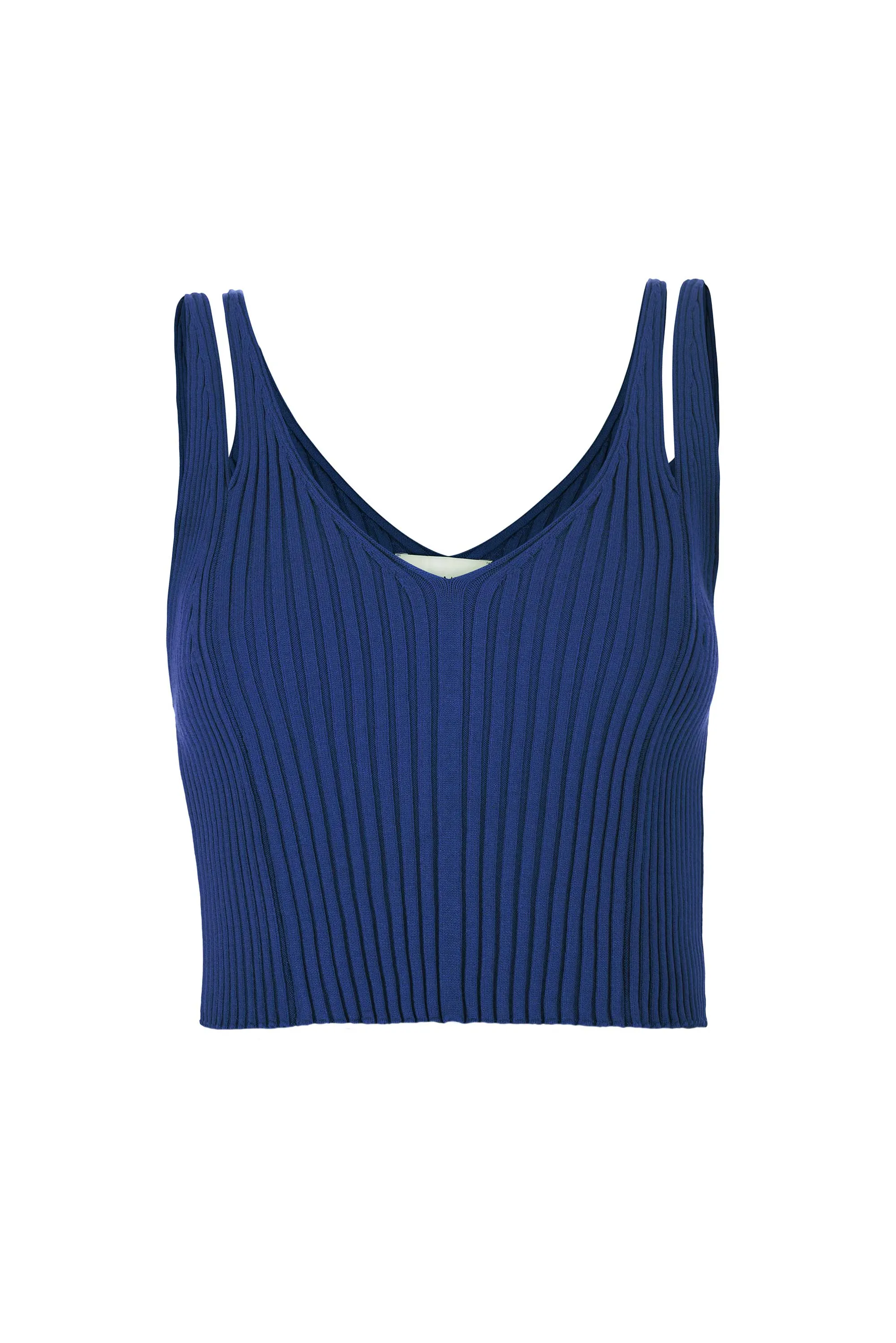 Donna Ribbed Crop Top Navy sold by Ivalo.com product image thumbnail 2