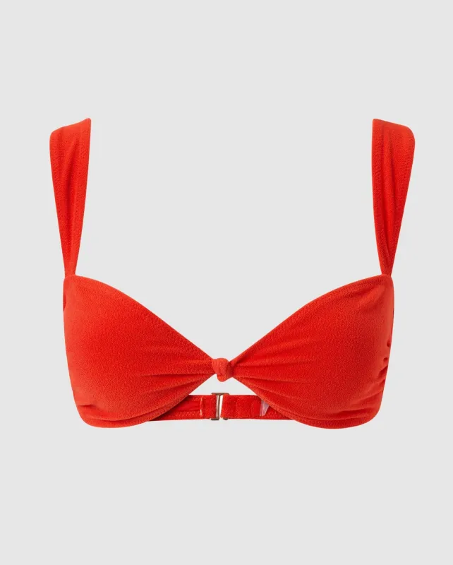 Balconette Bikini Top Papaya sold by Ivalo.com
