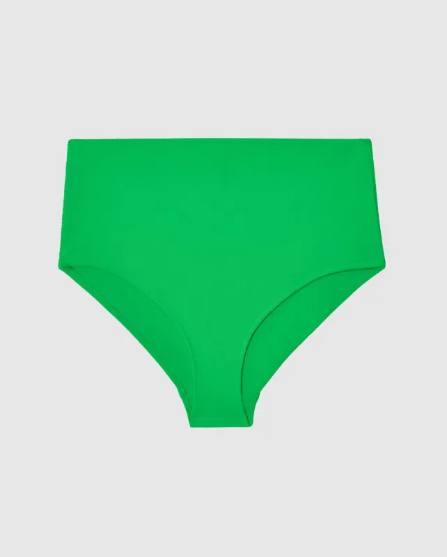 Highwaist Bikini Briefs Kelly Green sold by Ivalo.com