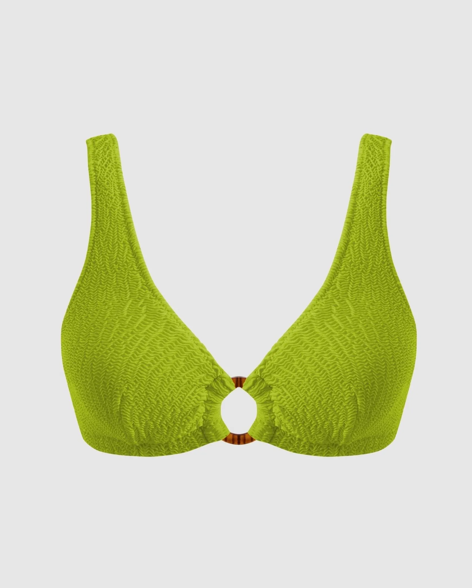 Ring Scoop Bikini Top Matcha sold by Ivalo.com