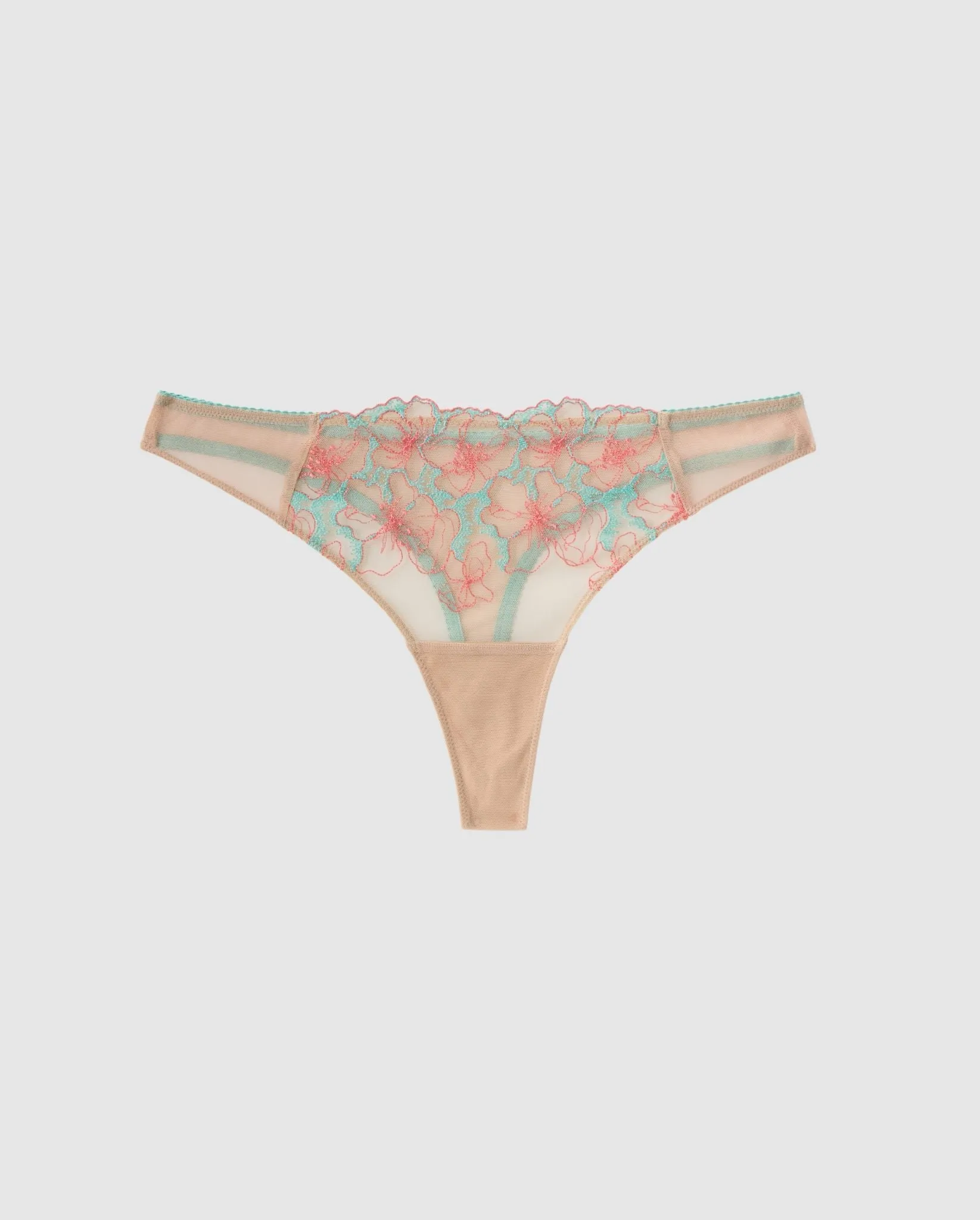 Mesh Thong Beige/Coral/Turquoise sold by Ivalo.com