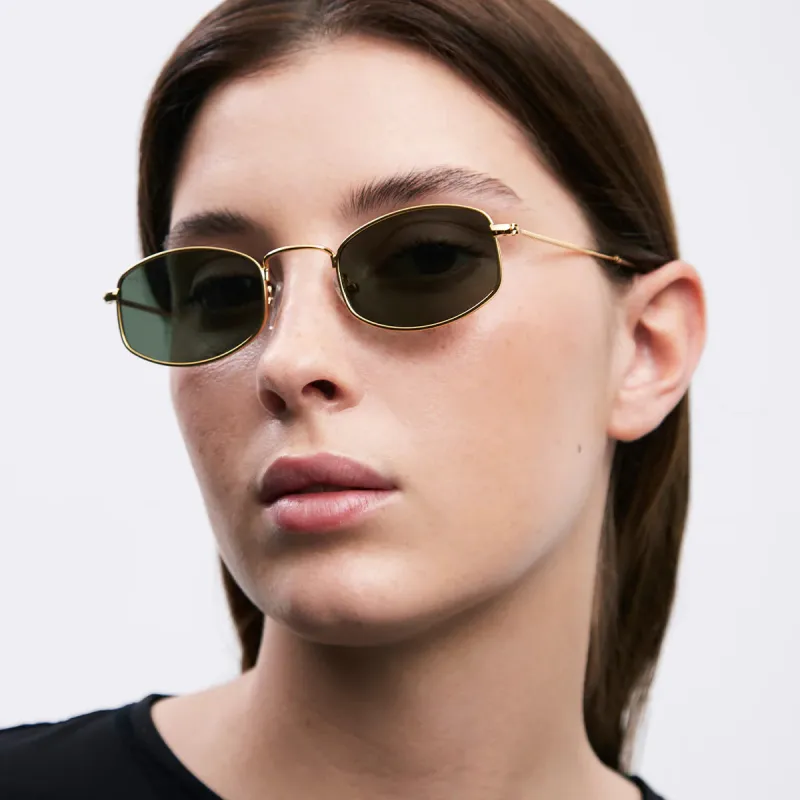 Suku Sunglasses Gold Olive sold by Ivalo.com