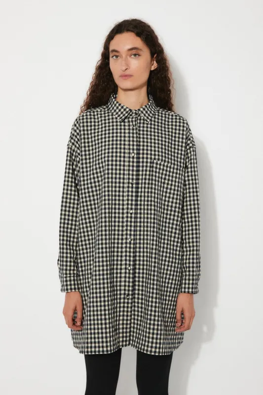 Miso Shirt Checkered Black Gingham sold by Ivalo.com