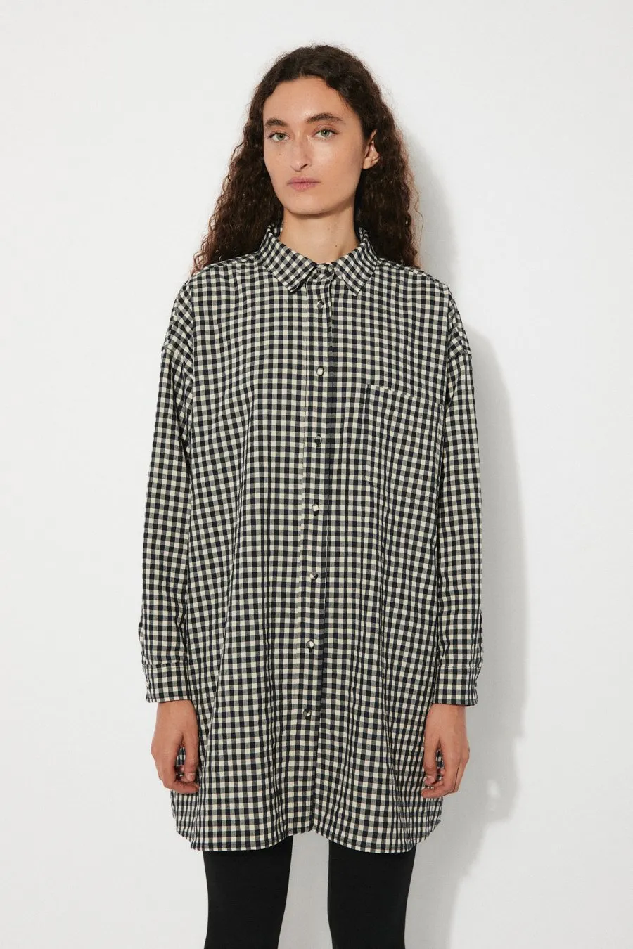 Miso Shirt Checkered Black Gingham sold by Ivalo.com