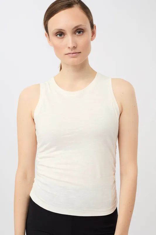 Cropped Ruffled Top White sold by Ivalo.com