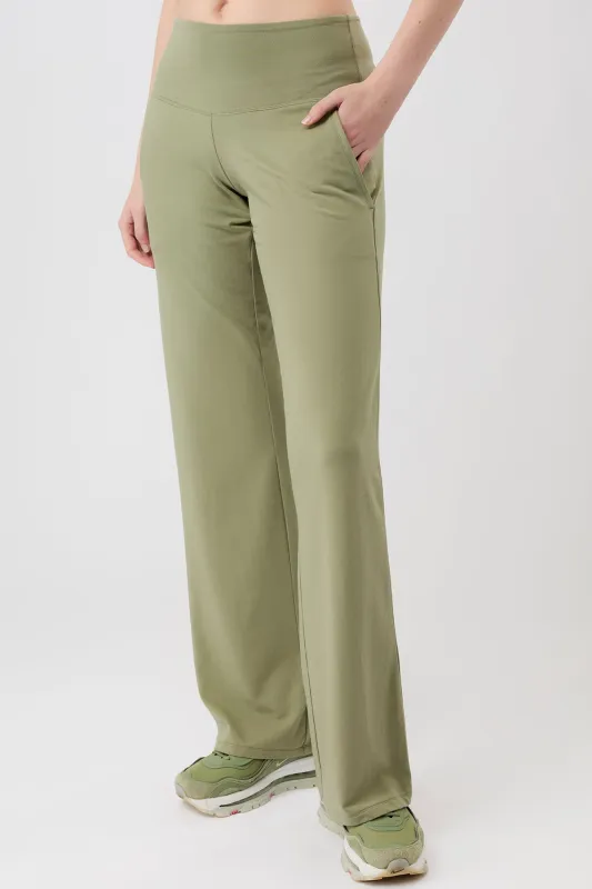 Wide Leg Workout Pants Mossy Bark sold by Ivalo.com