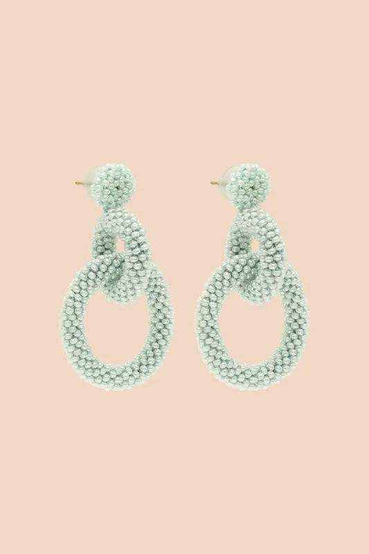 Gia Earrings Pearl Mint sold by Ivalo.com