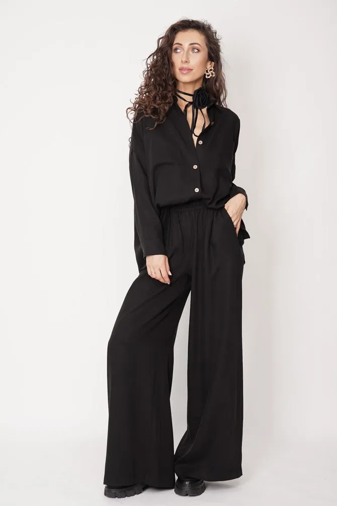 Wide Tencel Trousers Black sold by Ivalo.com product image thumbnail 2