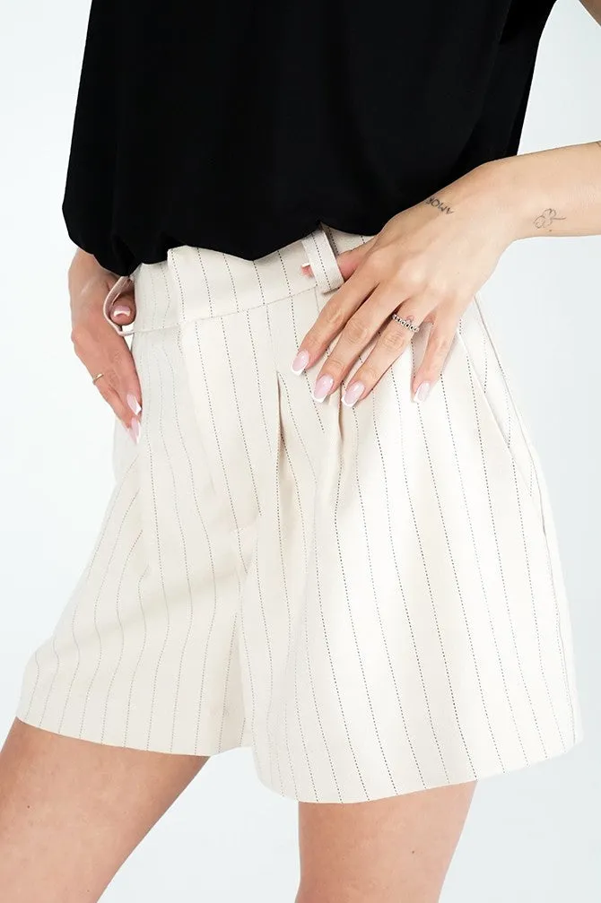 Tara Shorts Pinstripe Beige sold by Ivalo.com product image thumbnail 3