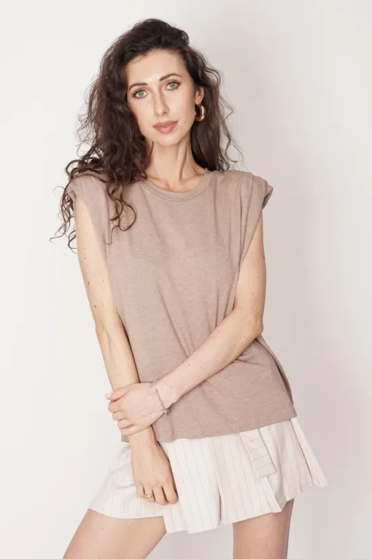 Jane T-Shirt Dark Beige sold by Ivalo.com