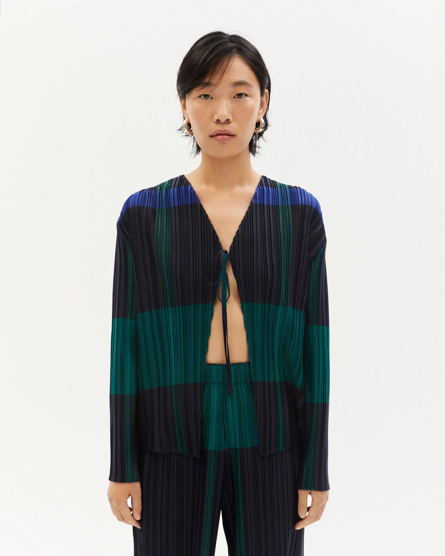 Marina Pleated Blouse Blue Rochester sold by Ivalo.com