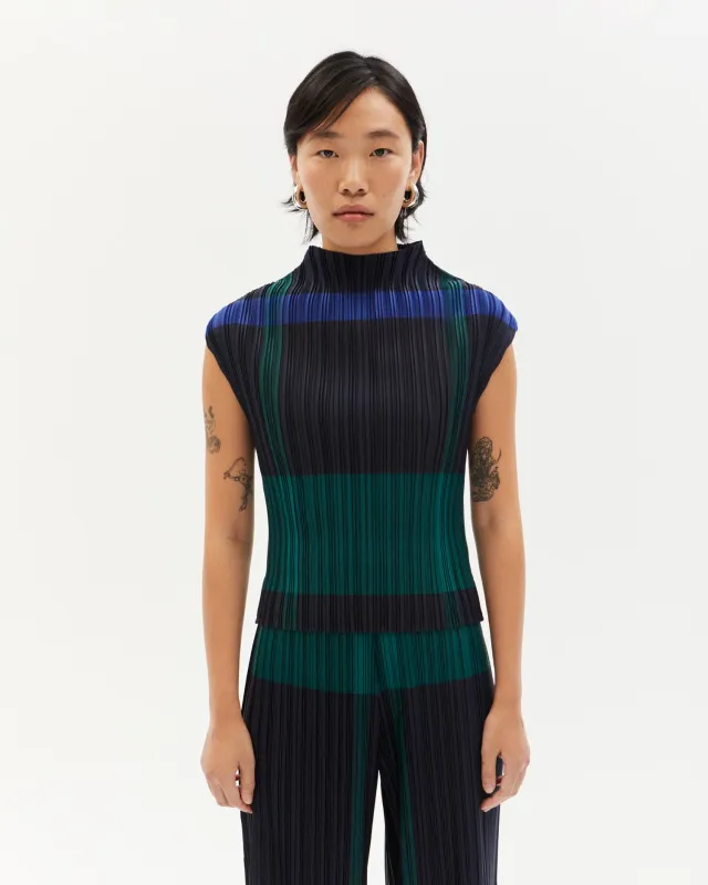 Maddox Pleated Top Blue Rochester made by Thinking Mu