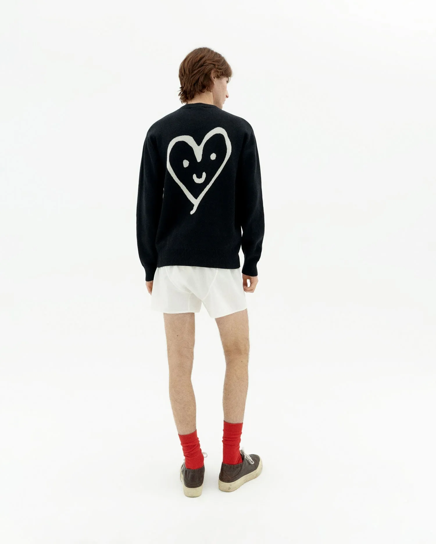 Khem Cute Heart Knitted Sweatshirt Black sold by Ivalo.com product image thumbnail 3