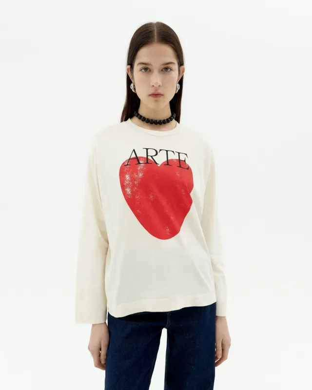 Emily Arte Love Longsleeve T-Shirt White sold by Ivalo.com