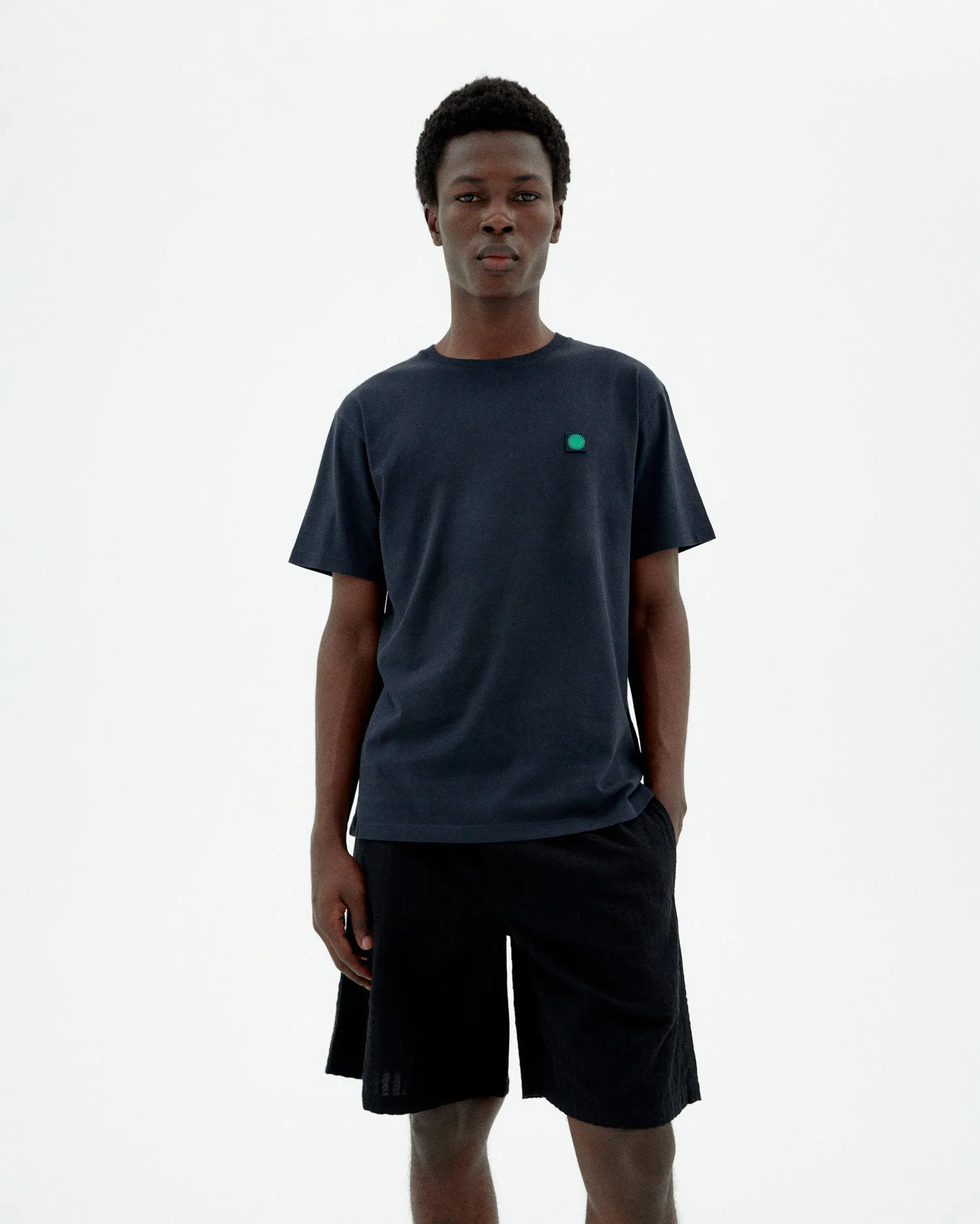 Green Sun T-Shirt Navy sold by Ivalo.com