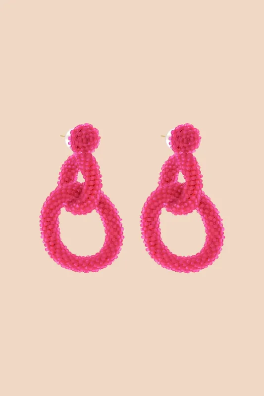 Gia Earrings Hot Pink sold by Ivalo.com
