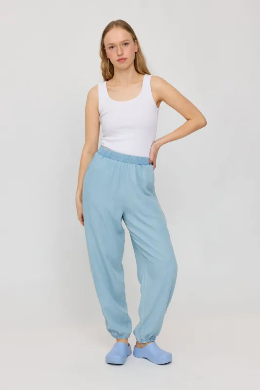 Denim Parachute Pants sold by Ivalo.com
