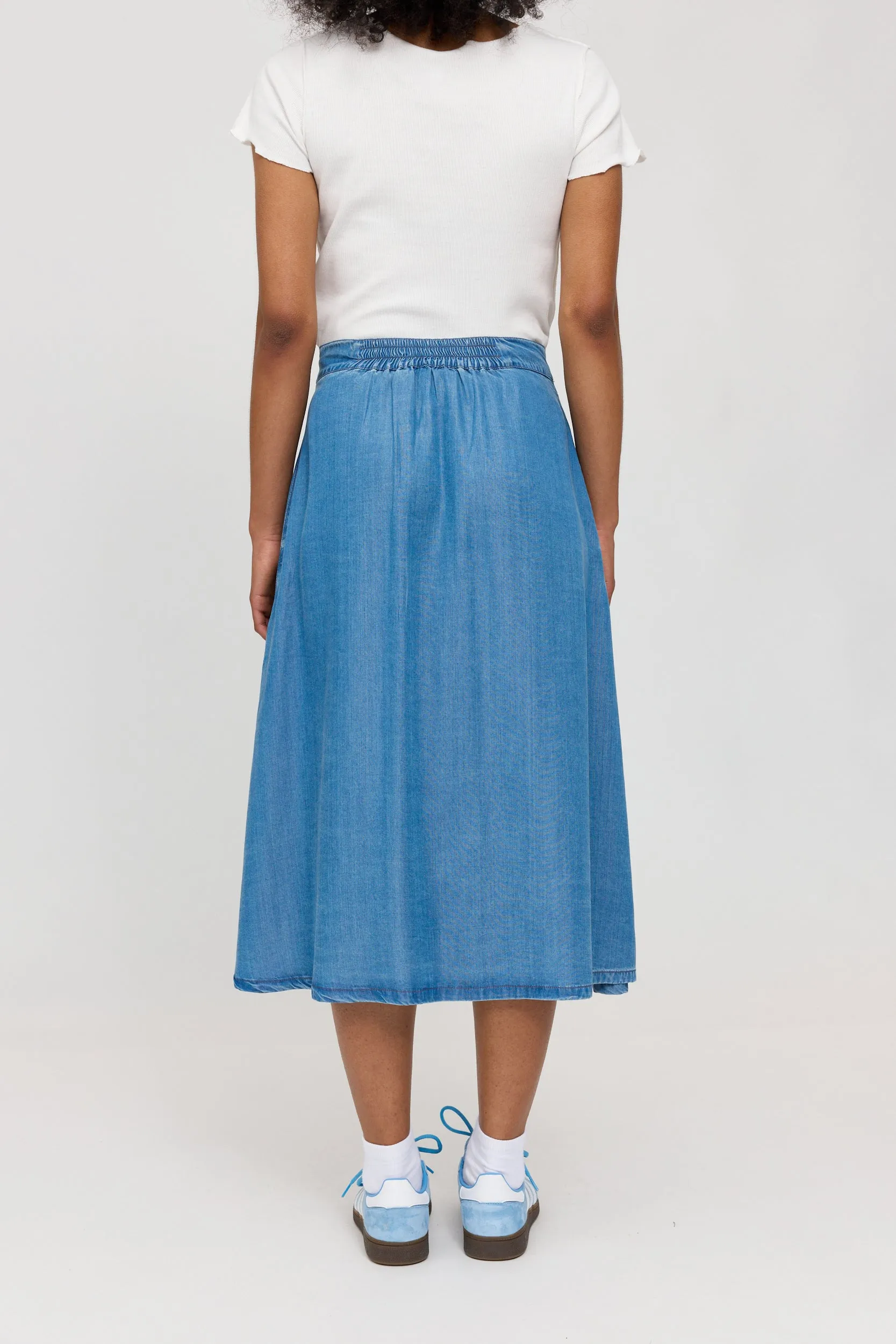 Denim Midi Skirt sold by Ivalo.com product image thumbnail 4