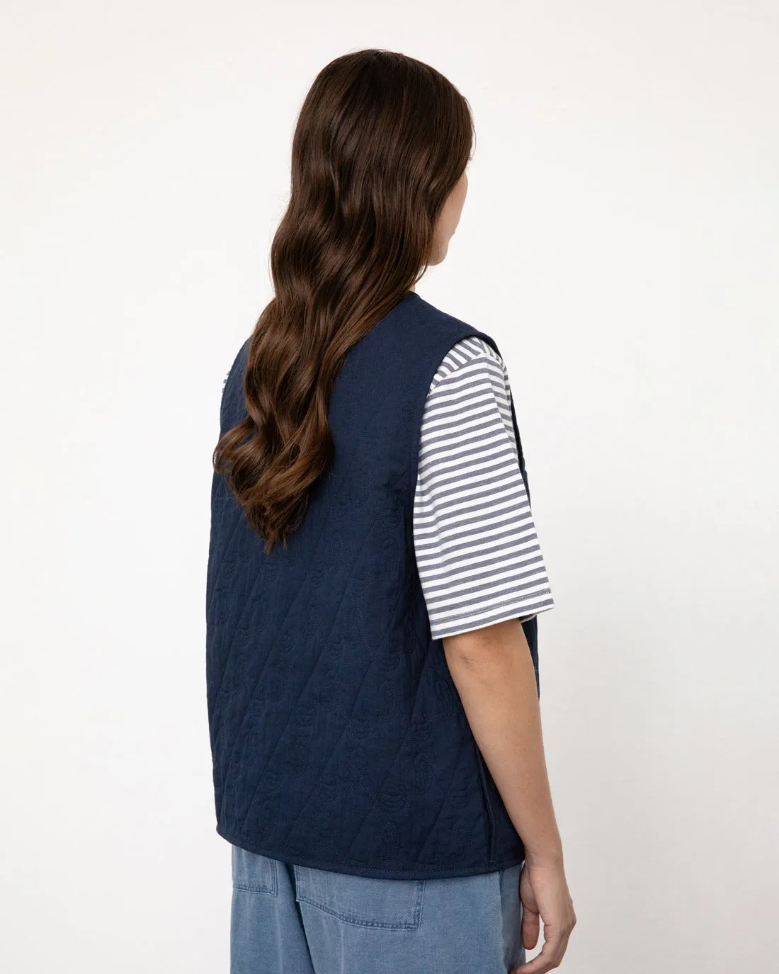 Unisex Light Quilt Vest Dark Navy sold by Ivalo.com product image thumbnail 2