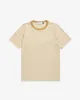 Unisex Striped T-Shirt Caramel/White sold by Ivalo.com