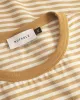 Unisex Striped T-Shirt Caramel/White sold by Ivalo.com