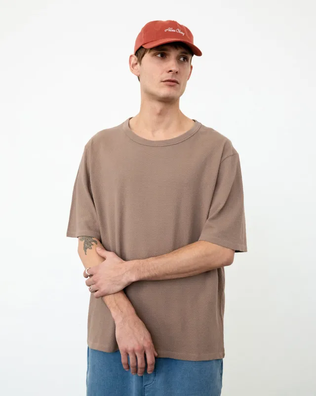 Waffle T-shirt Washed Brown sold by Ivalo.com