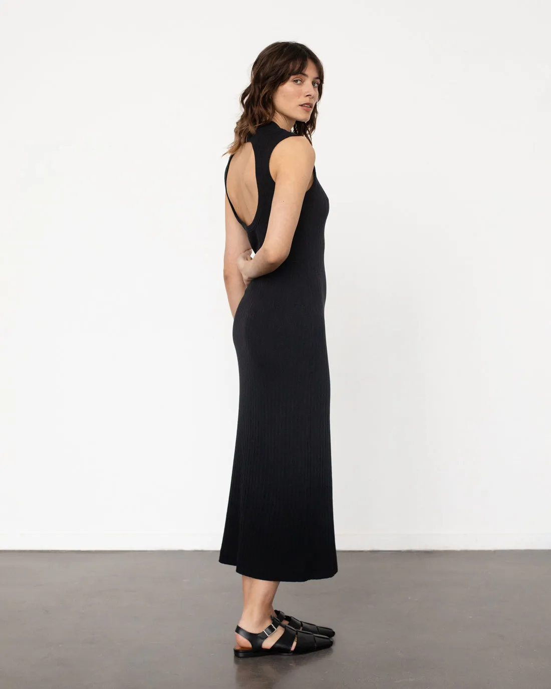 Open Back Dress True Black sold by Ivalo.com