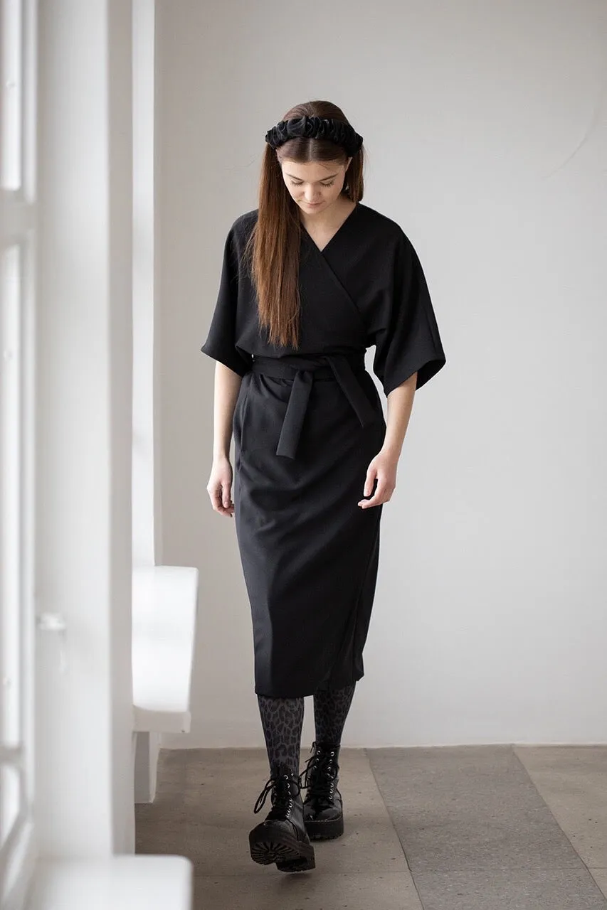 Jade Wrap Dress Black sold by Ivalo.com