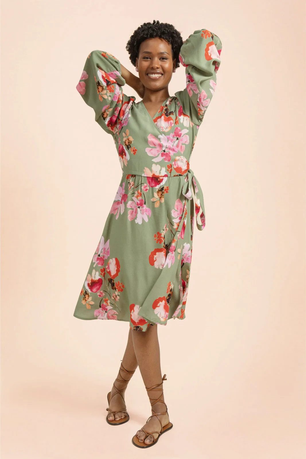 Wrap Dress Cherry Blossom sold by Ivalo.com